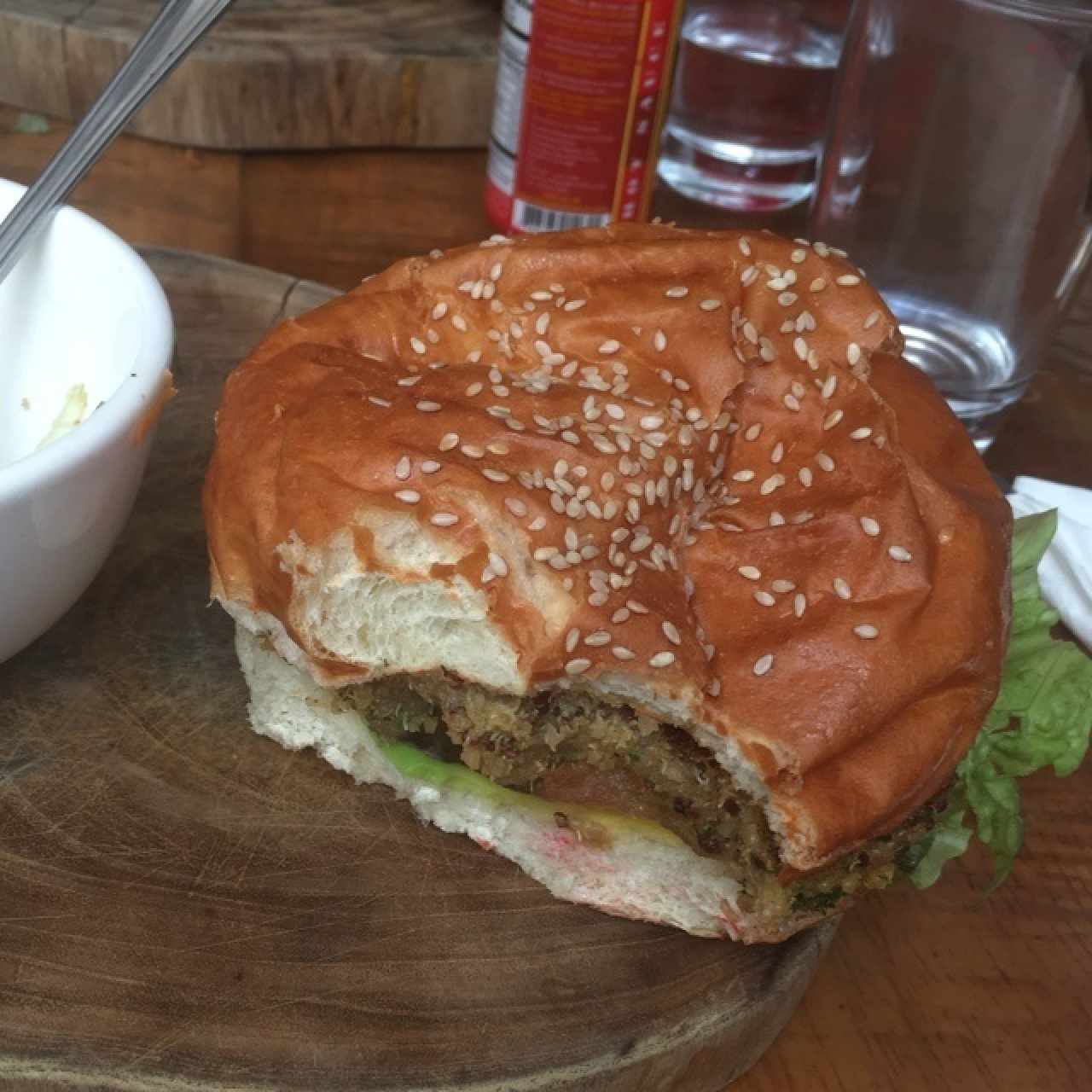 hamburguesa de quinoa