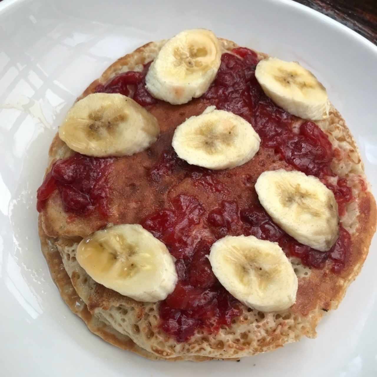 Straberry and Banana Pancake