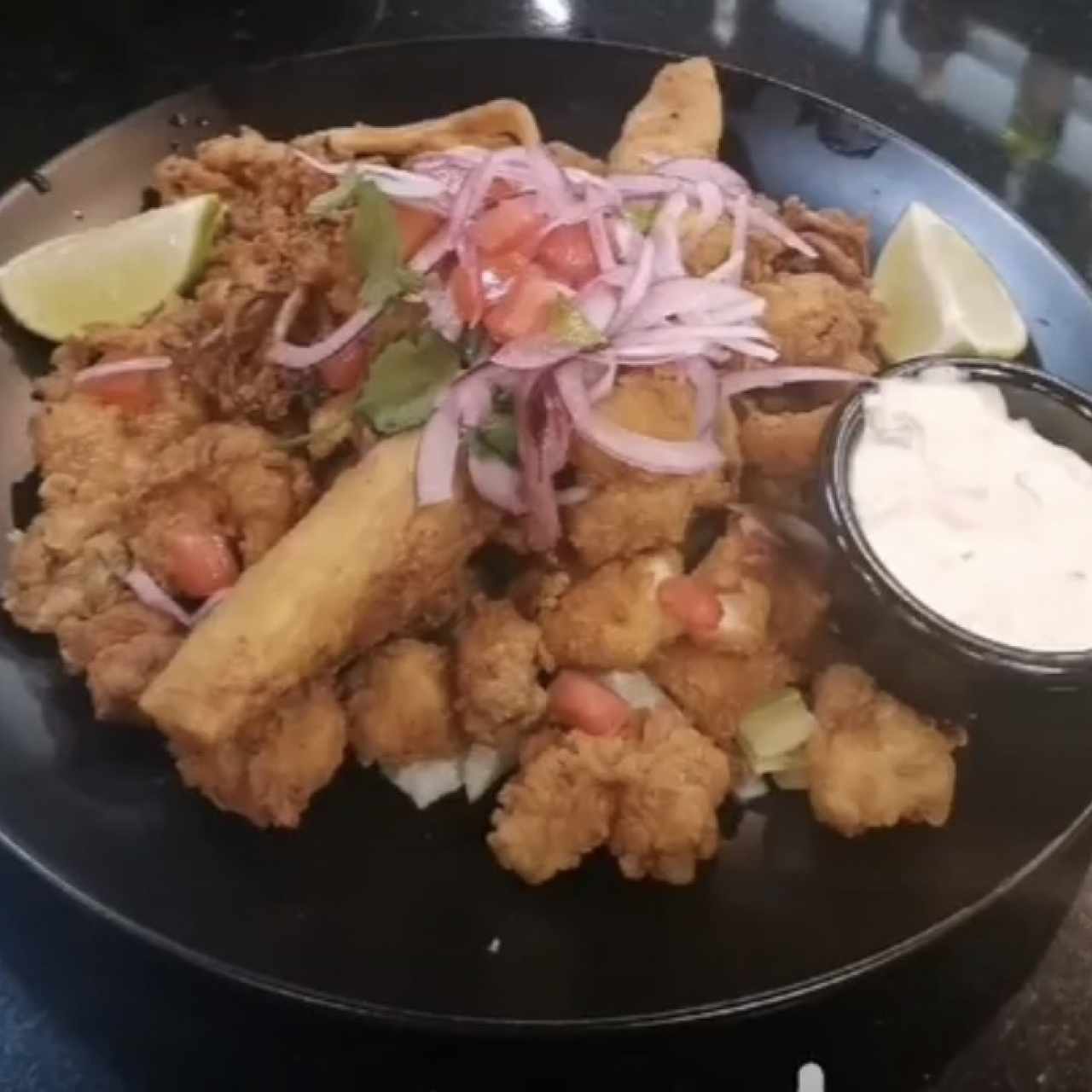 Jalea Mixta de mariscos