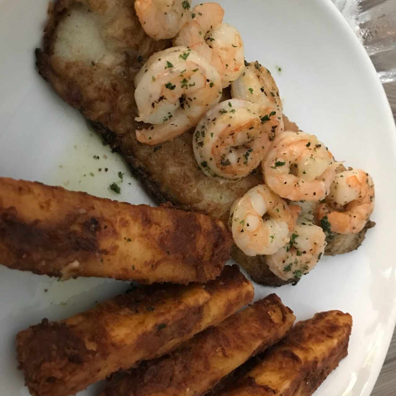 fileta con camarones 