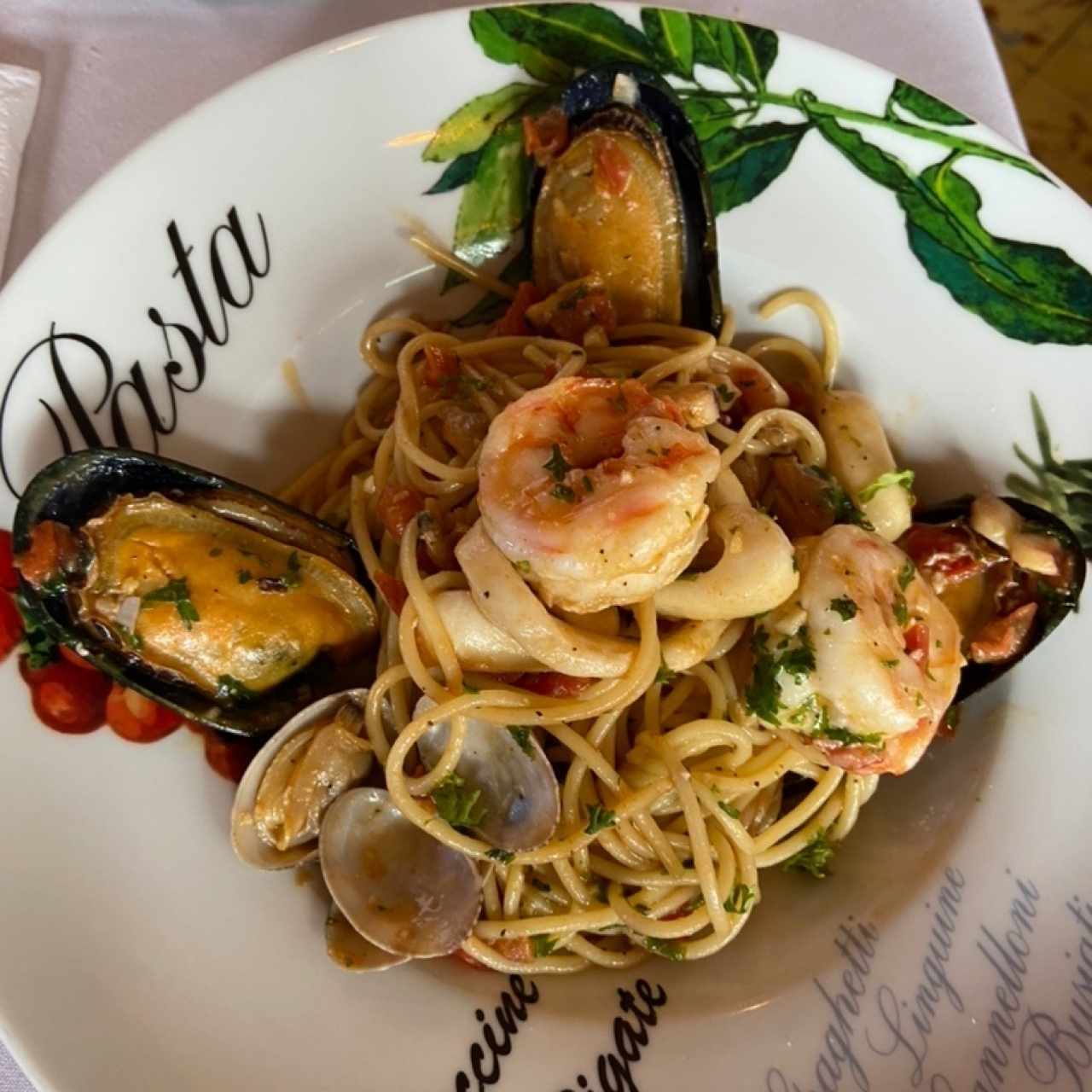 spaguetti frutti di mare