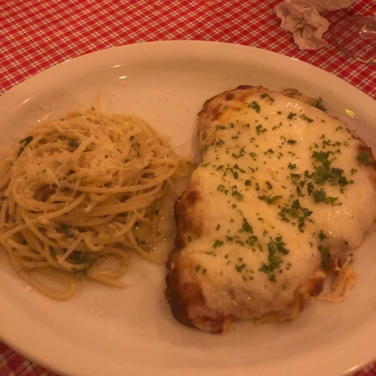 Milanesa a la parmigiana