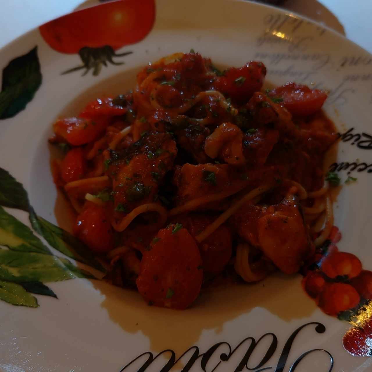 Pasta con pulpo