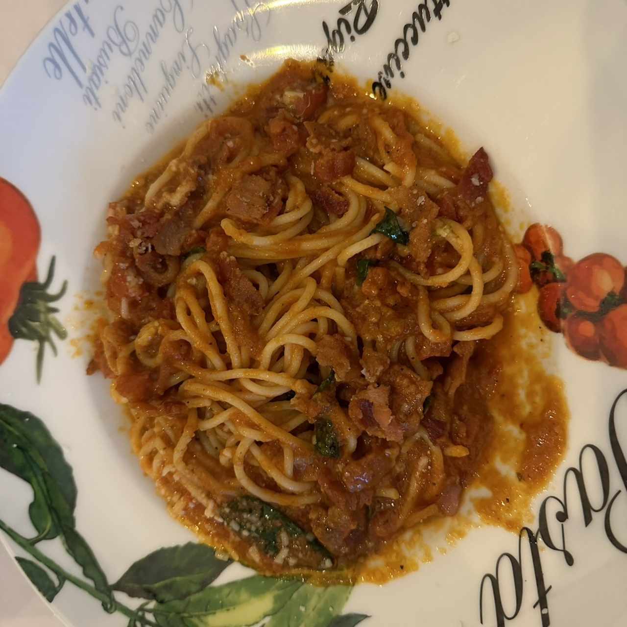 Spaguetti All'Amatriciana