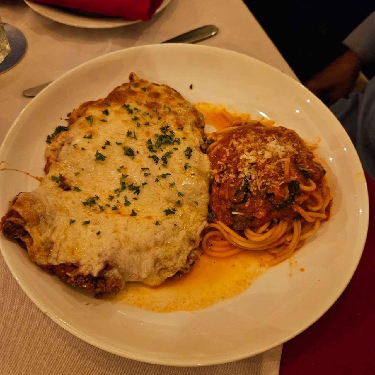 Milanesa de res Napolitana