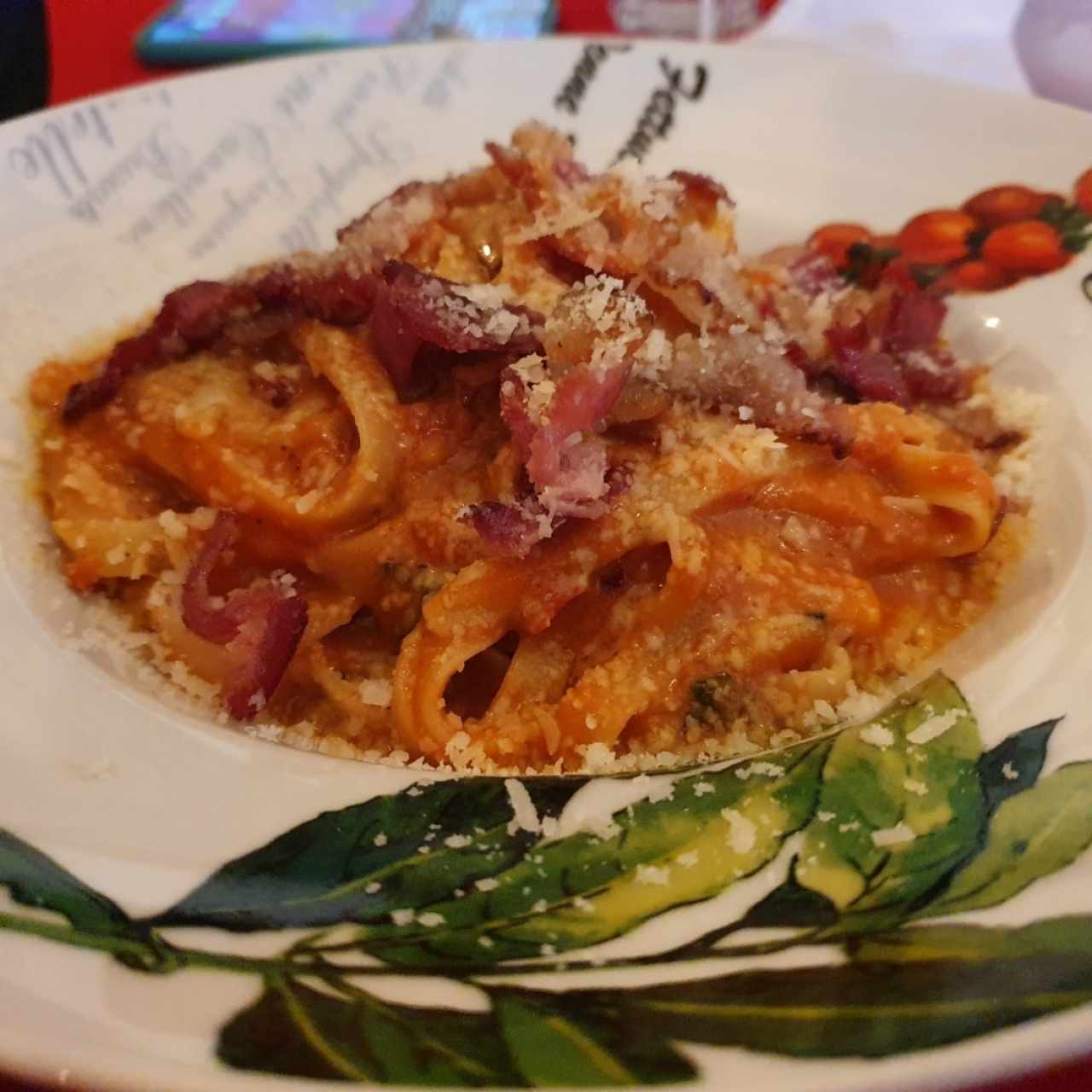 fettuccine all'amatriciana