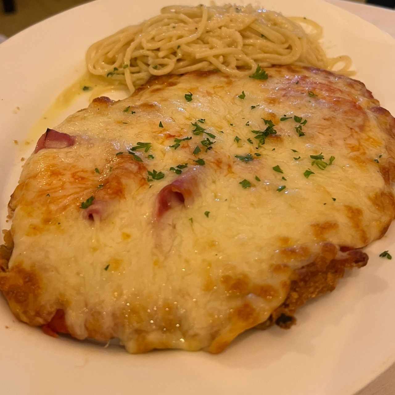 Milanesa de res Napolitana