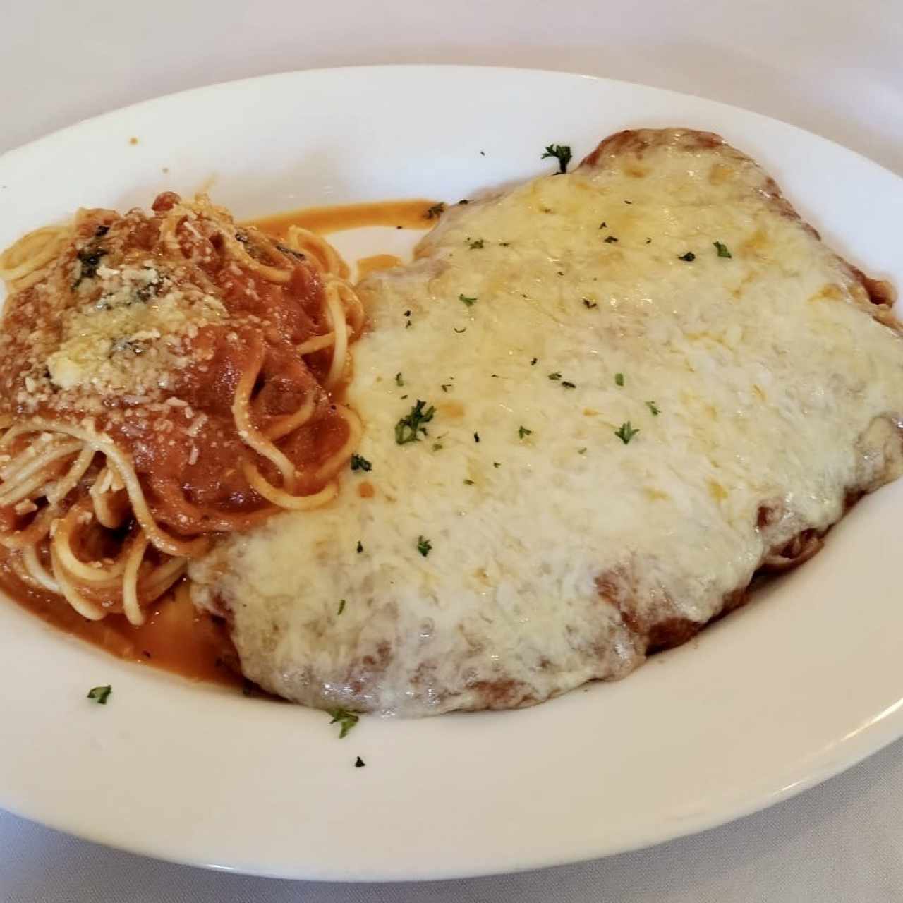 Milanesa de Pollo Alla Parmigiana