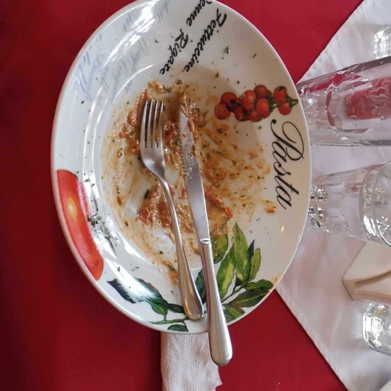 Linguini Da Stefano.     No quedó nada