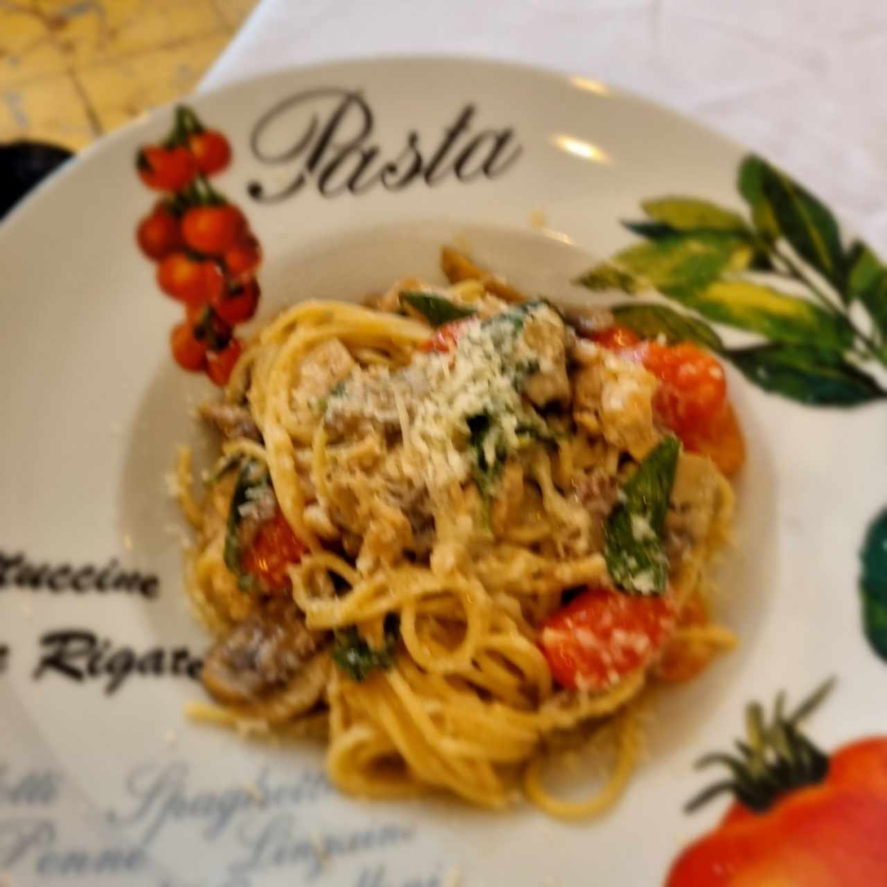 Spaguetti All'Amatriciana Rosa