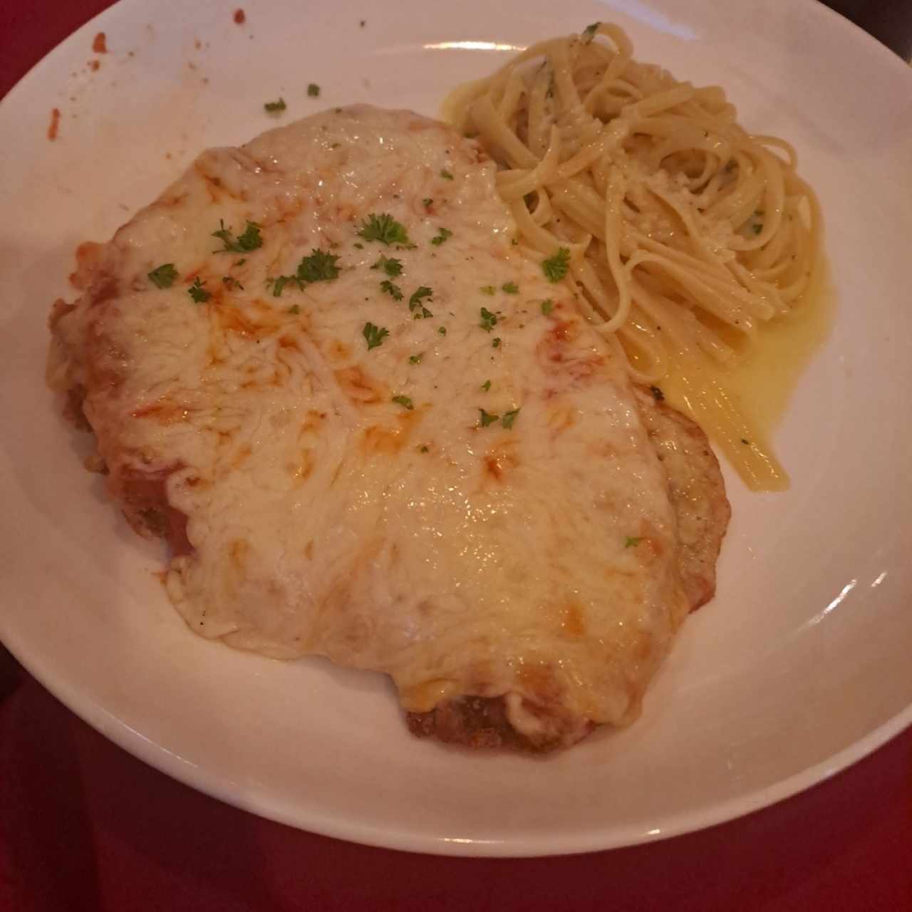 Milanesa de Pollo Alla Parmigiana