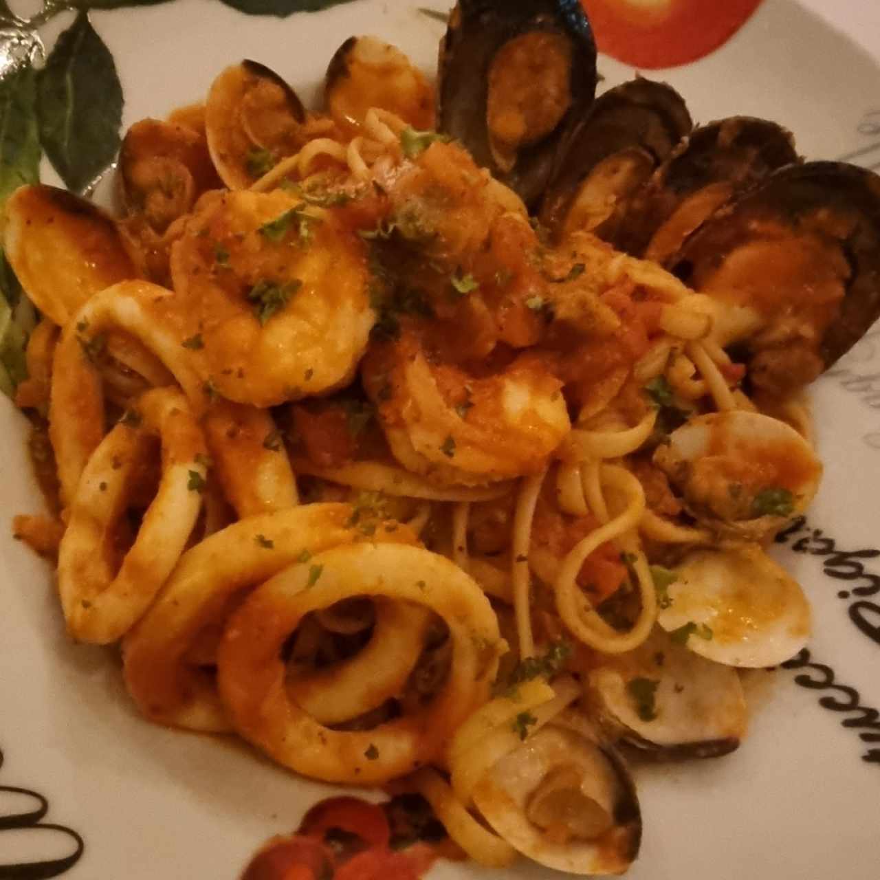 lingüini a la pescatore