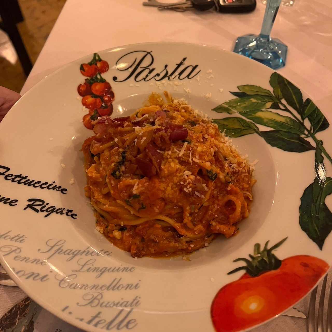 Spaguetti All'Amatriciana Rosa