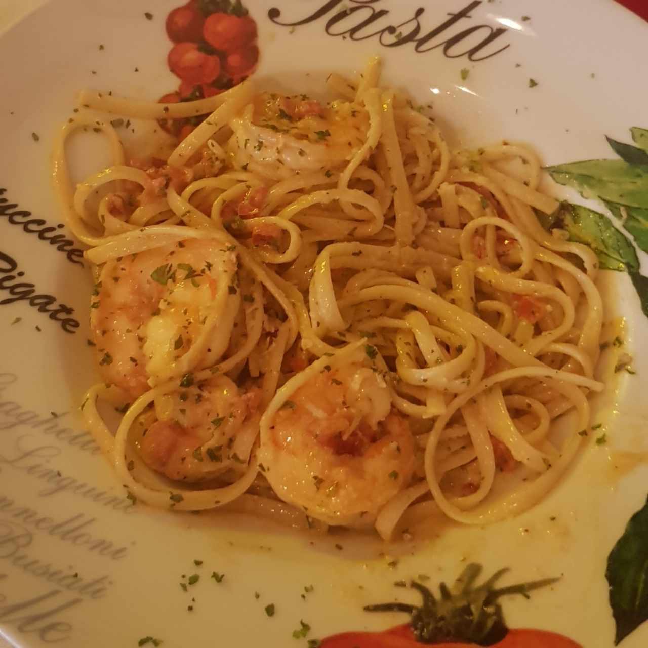 Pasta de camarones