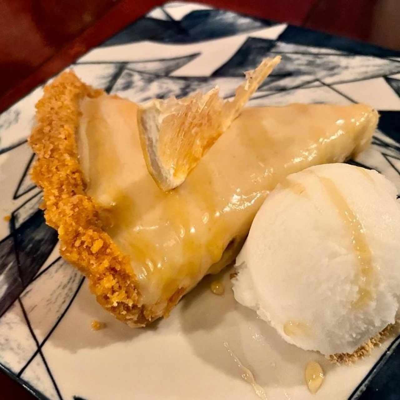 Pie de Limón con Helado