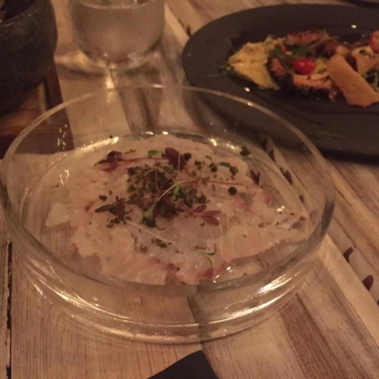 smoked corvina tartar