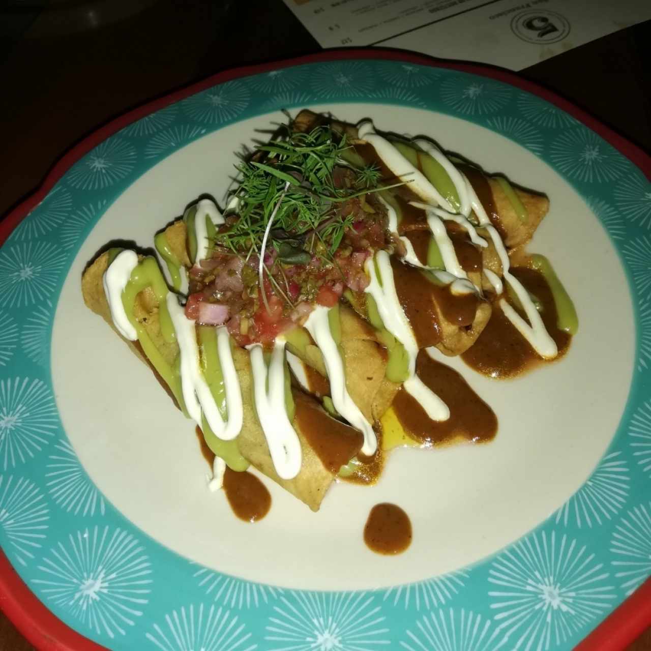 Flautas de Pollo al Carbón (5u)