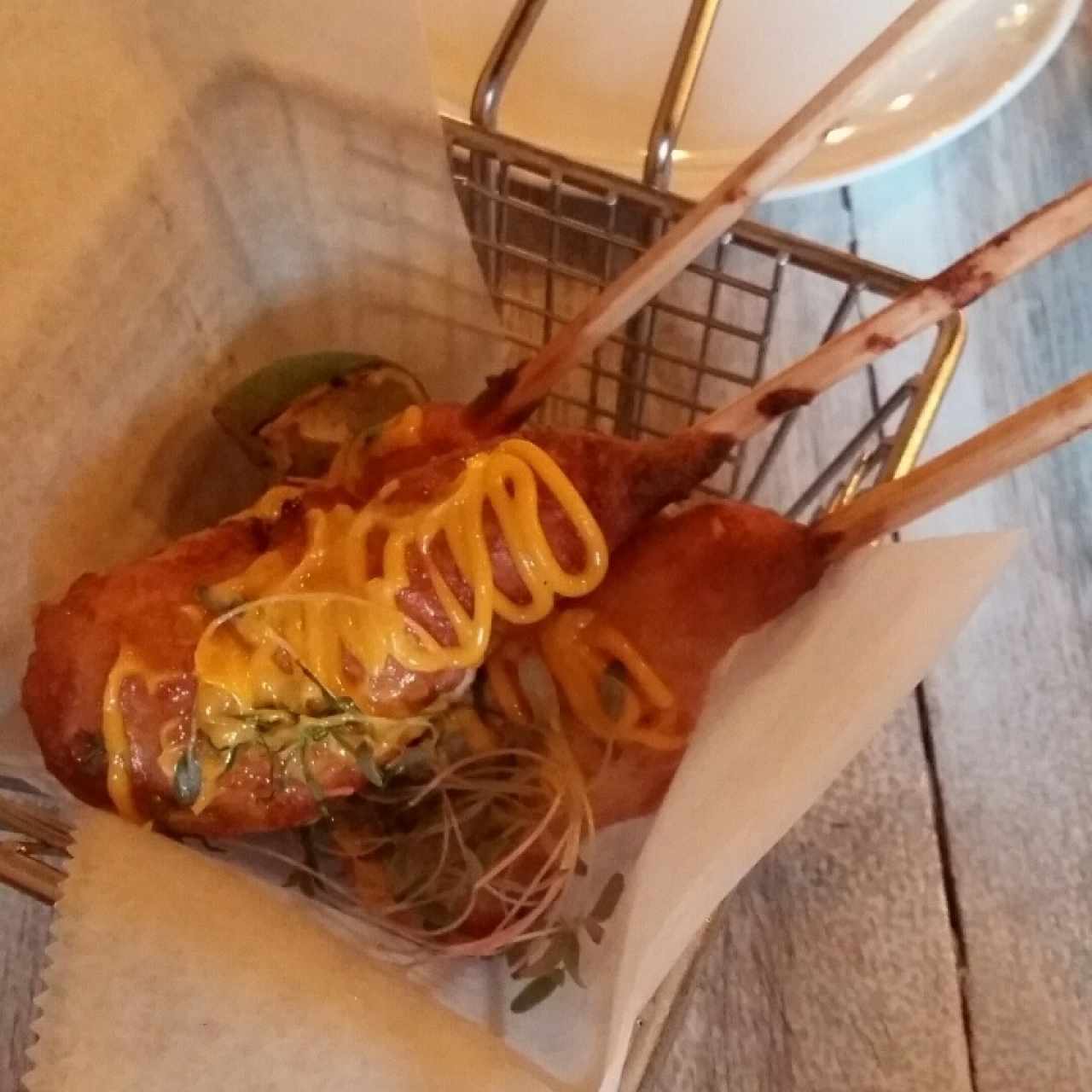 langostino corn dog