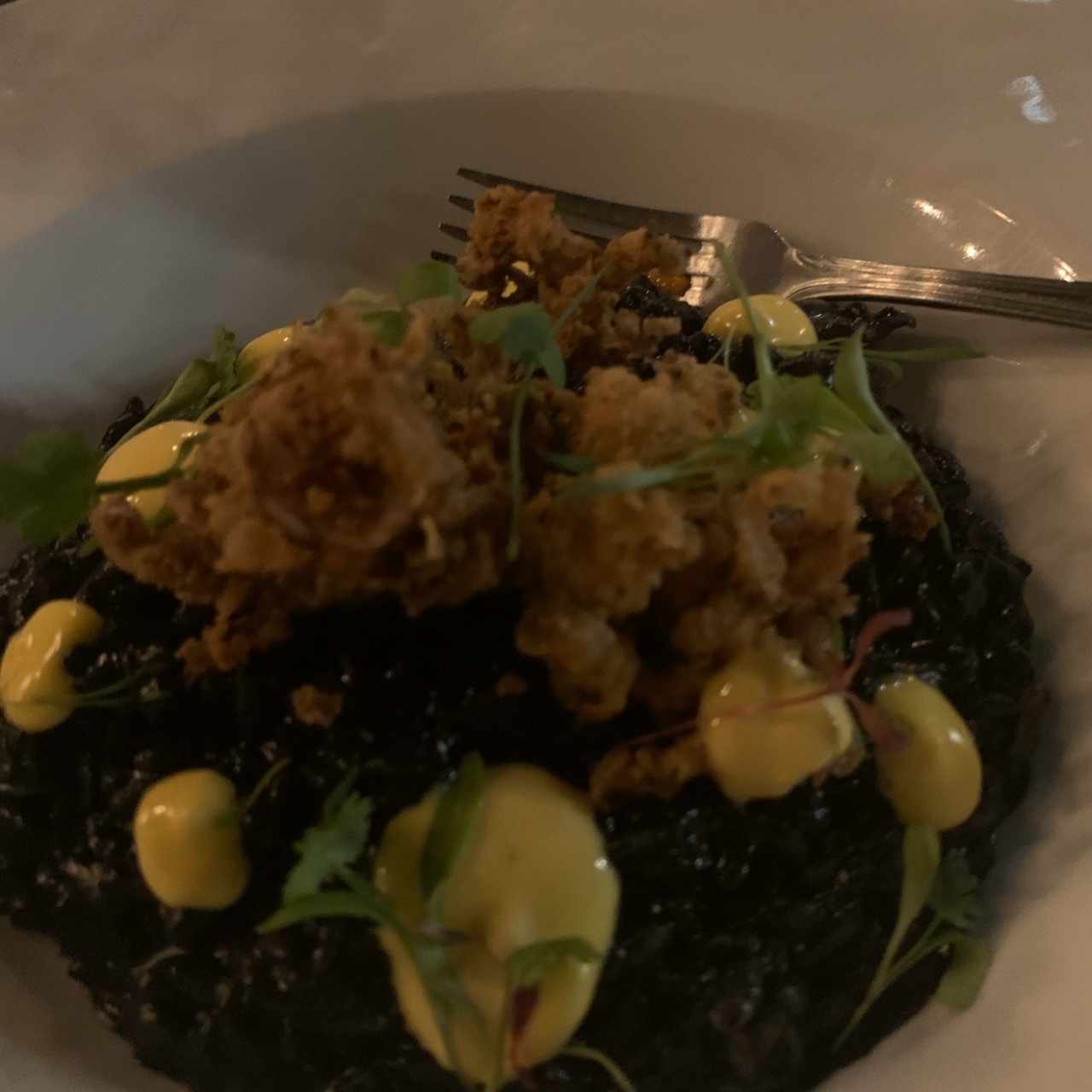 arroz negro con arañitas