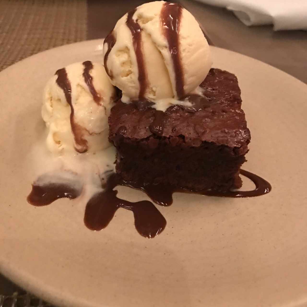 ice cream brownie