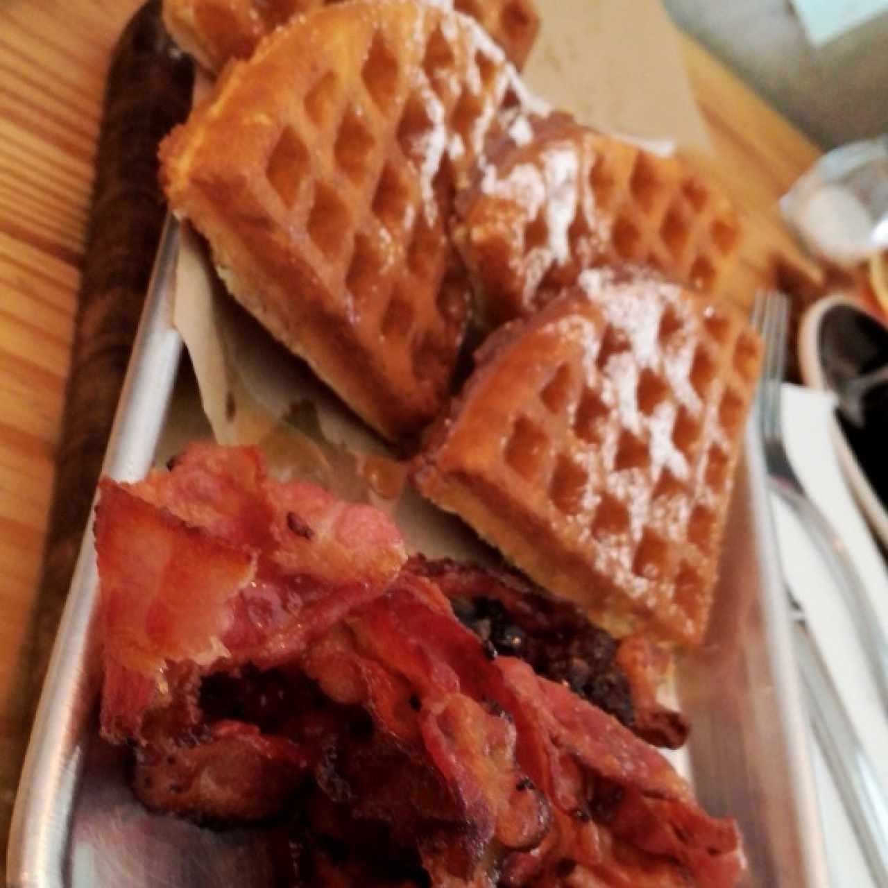 Waffles & Bacon