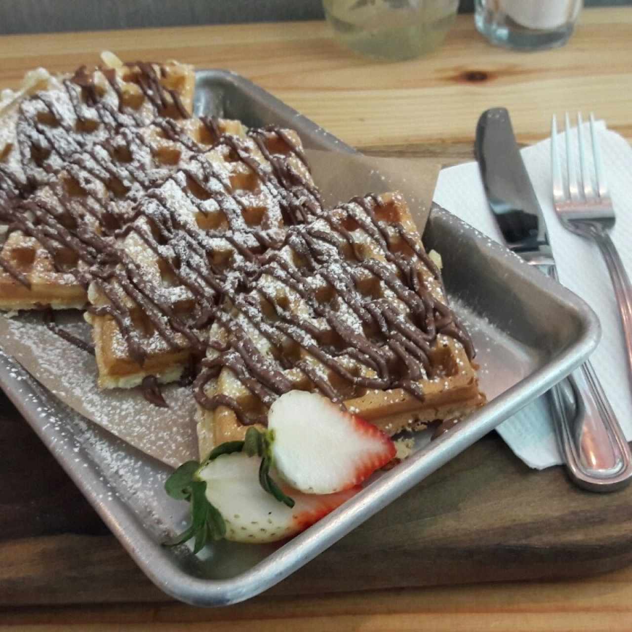 Waffle de nutella