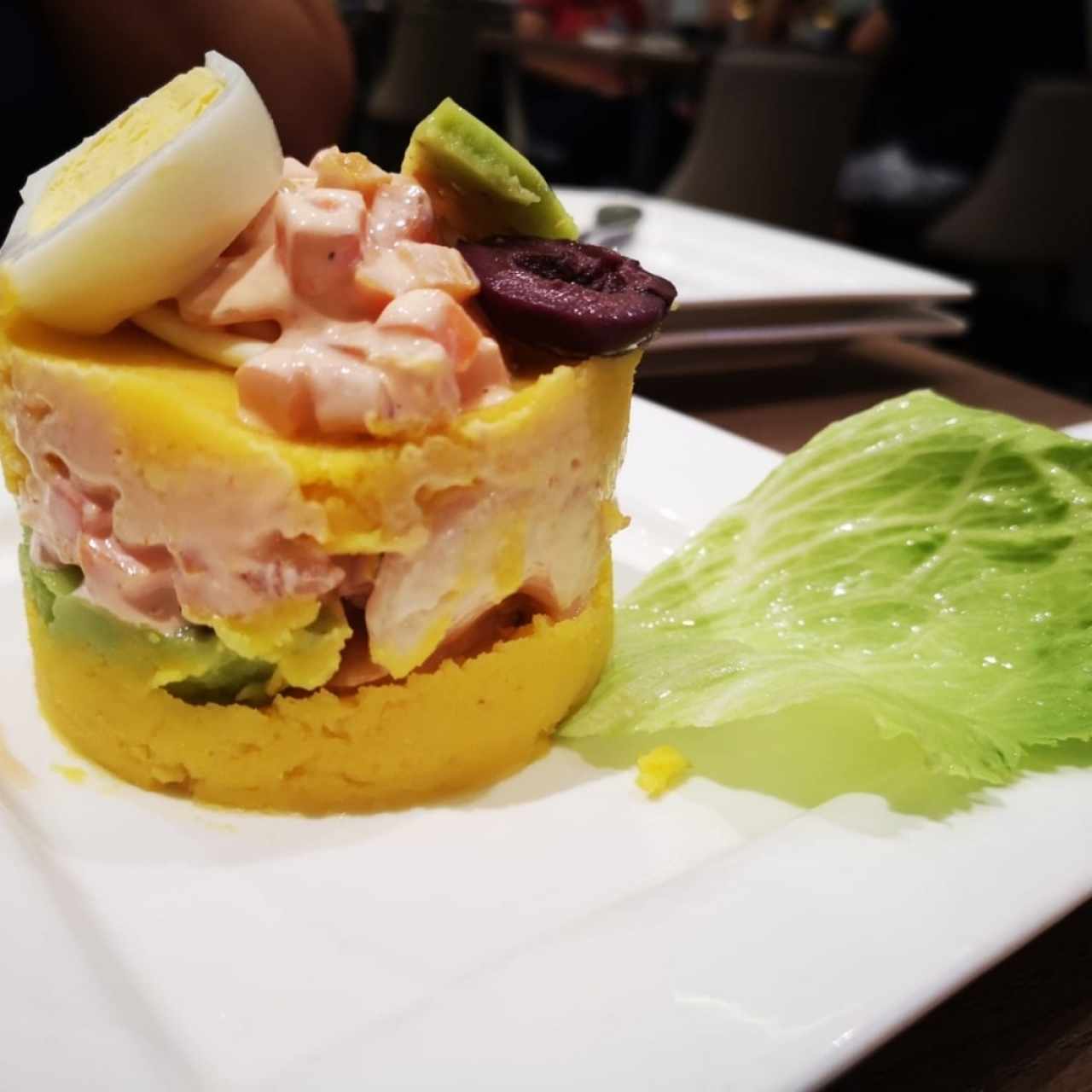 Causa Rellena de Camarones