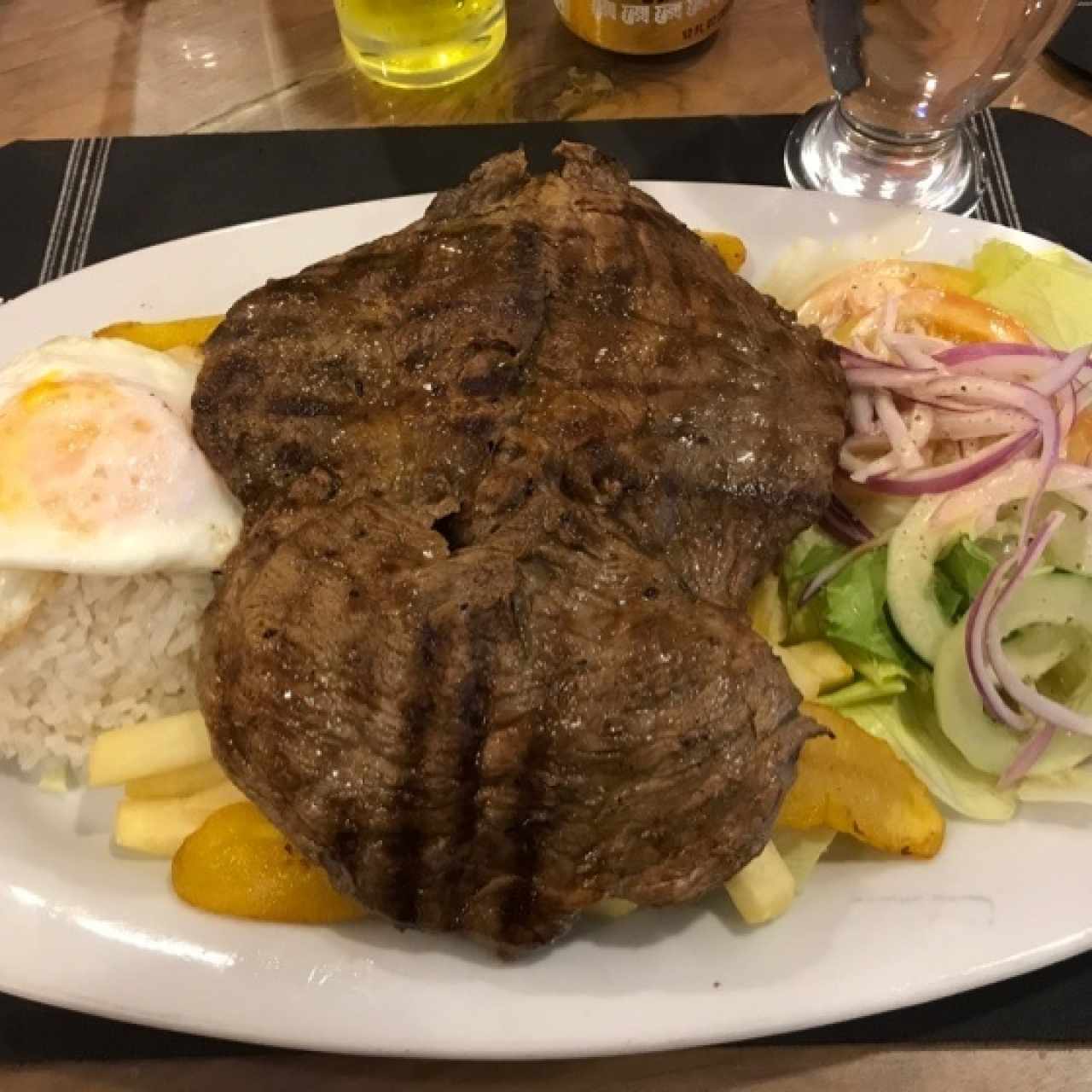 Bistec a lo Pobre