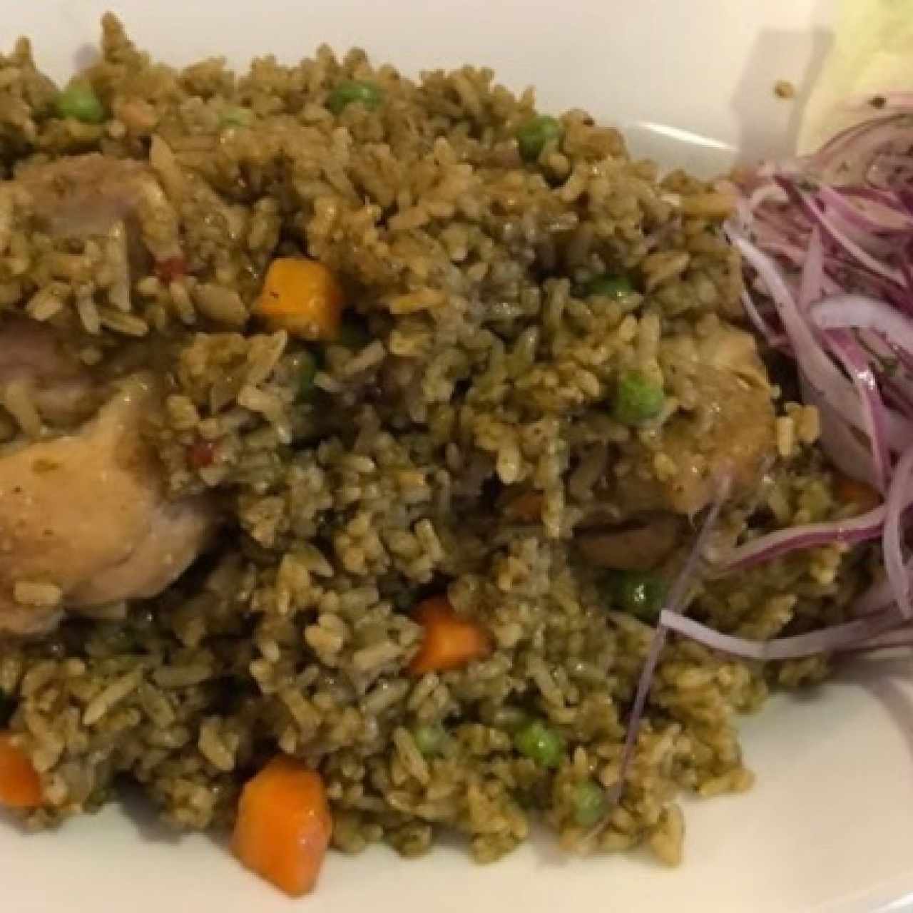 Arroz Verde de Pollo