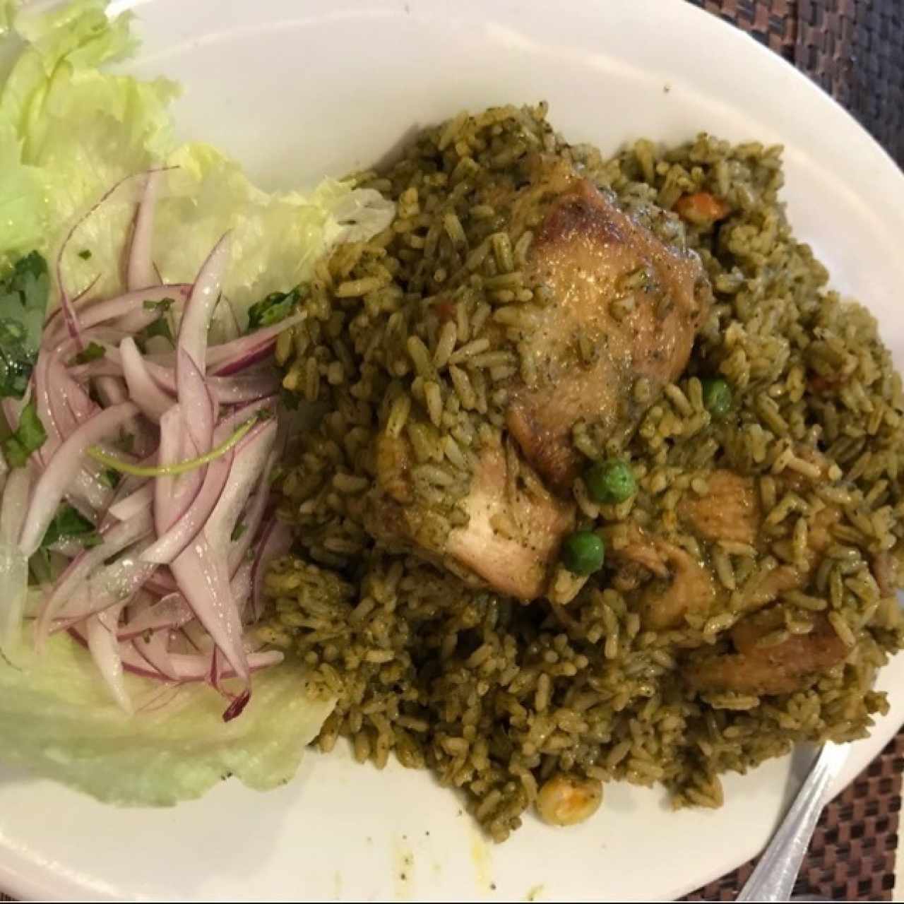 Arroz Verde con Pollo