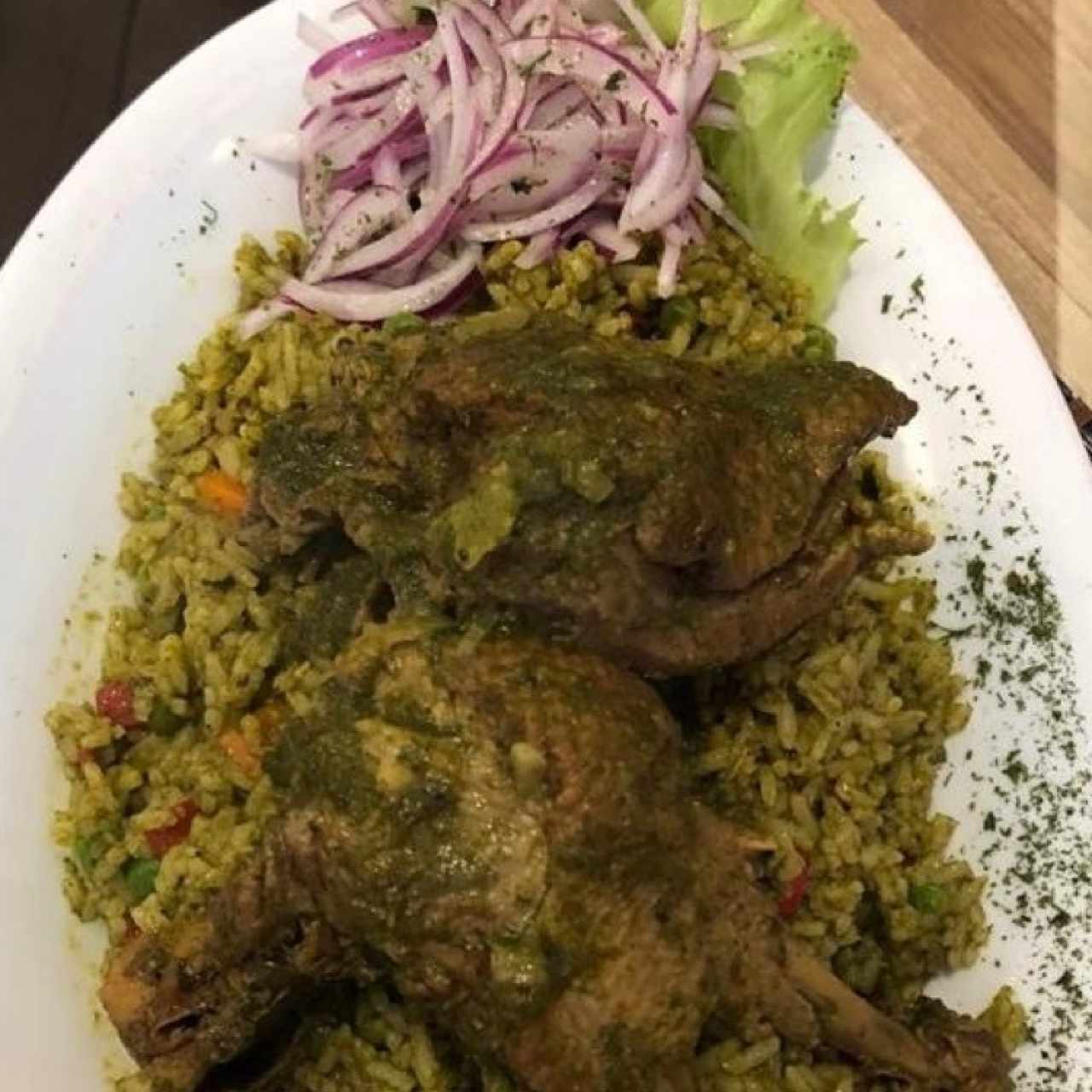 Arroz Verde con Pato