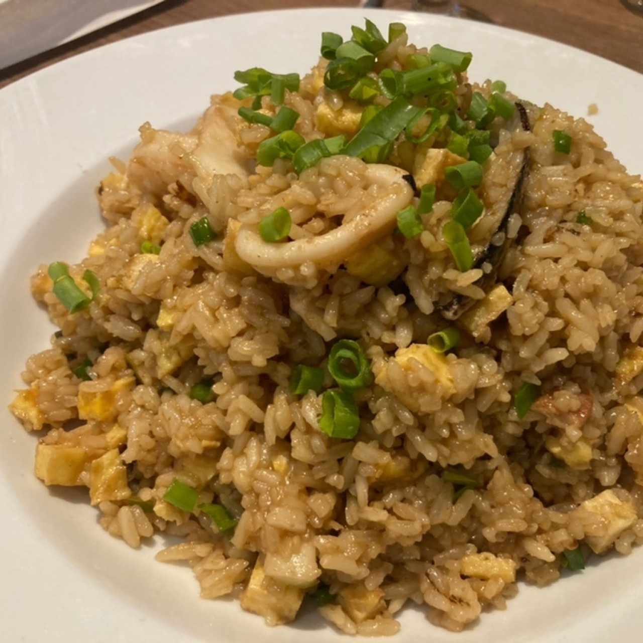 Arroz Chaufa con Mariscos