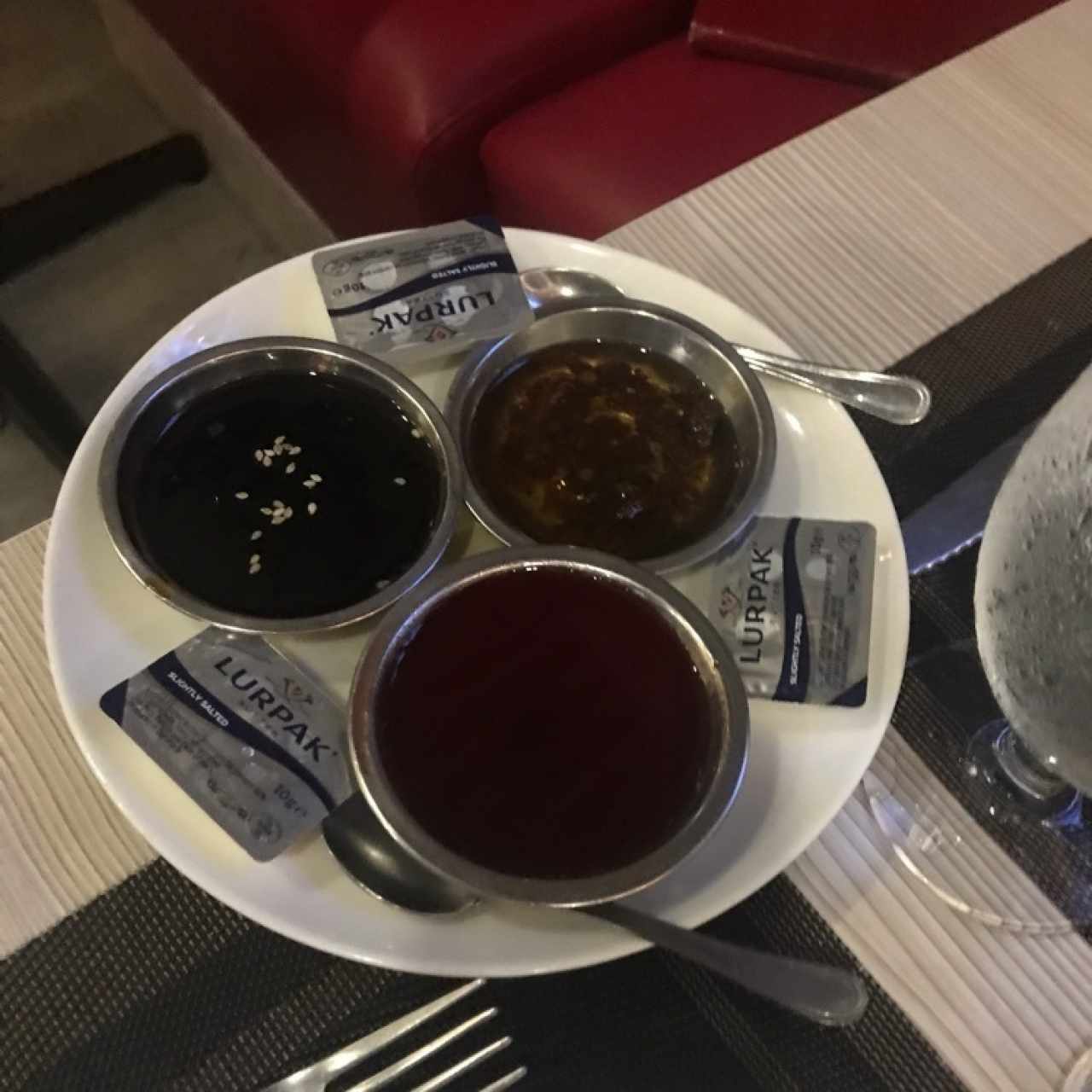 Variedad de salsas