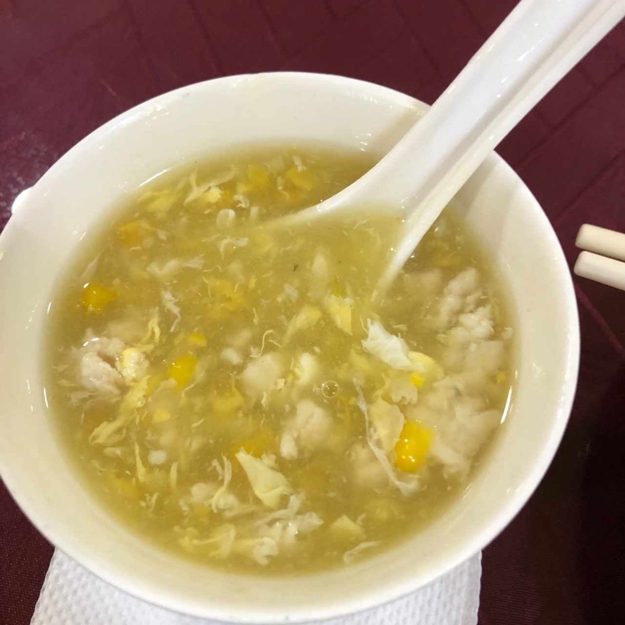 sopa de maiz con pollo