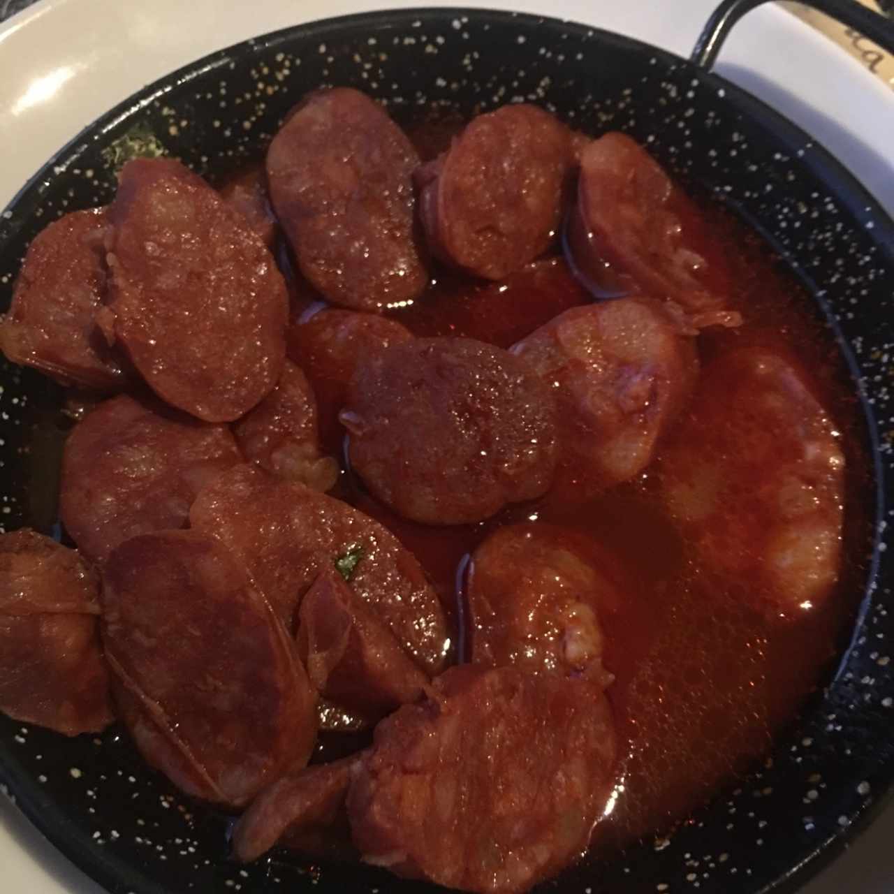 chorizos a la sidra