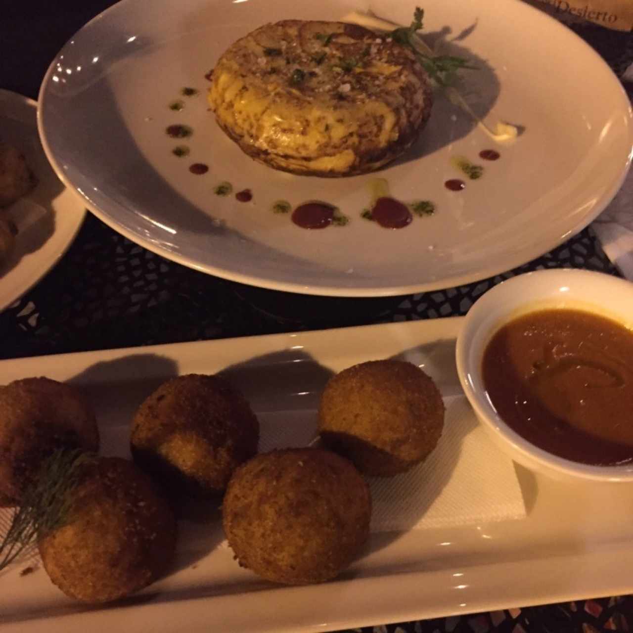 tortilla espańola y croquetas ibericas 