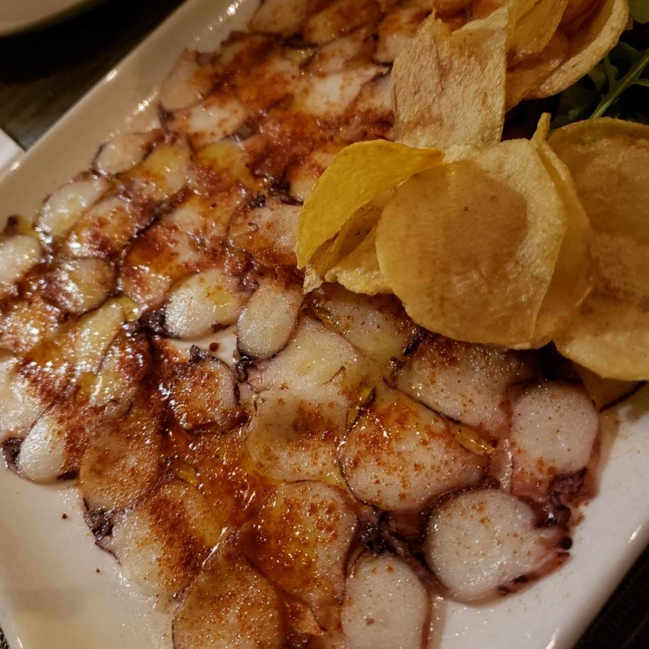 Carpaccio de pulpo