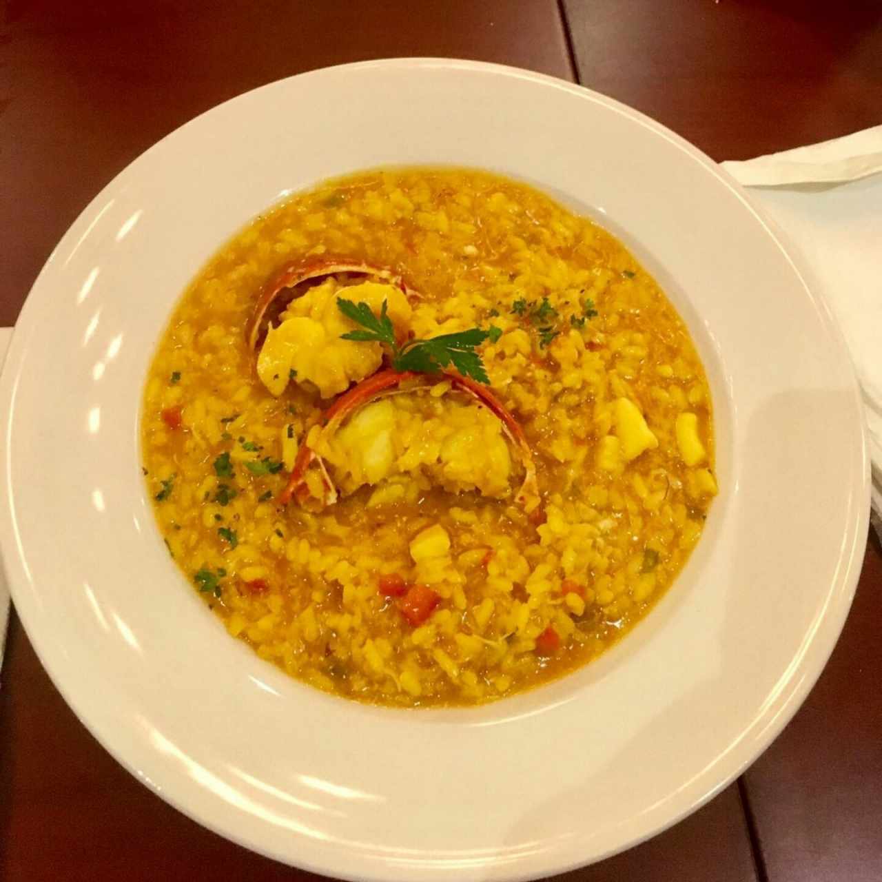 Arroz meloso de langosta