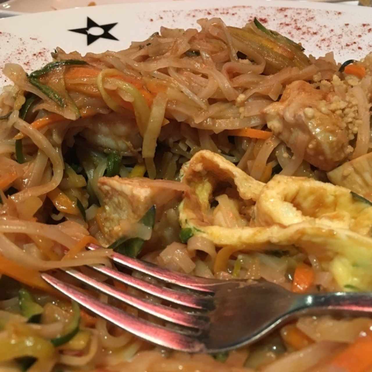 Pad Thai de mariscos