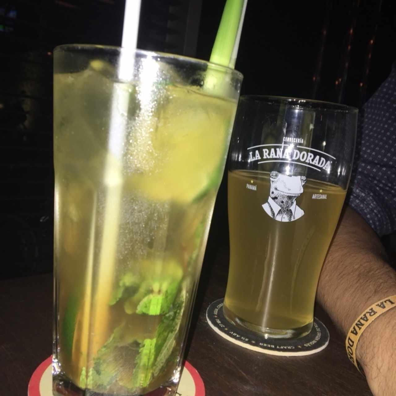 mojito y cerveza 