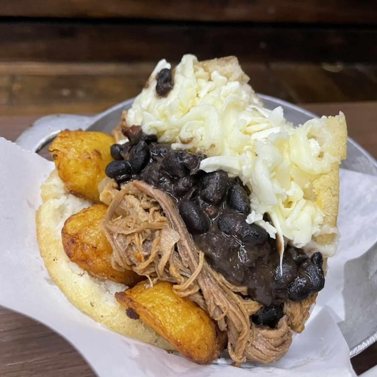 Arepa Pabellón.