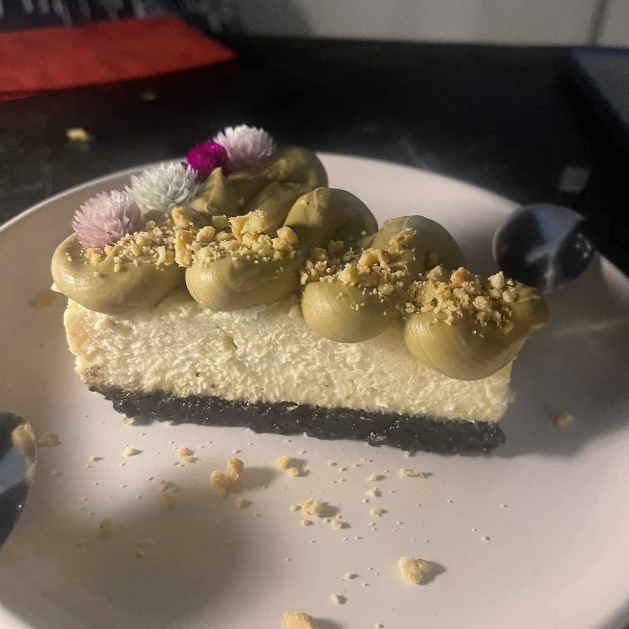 Chessecake de mani y vainilla 