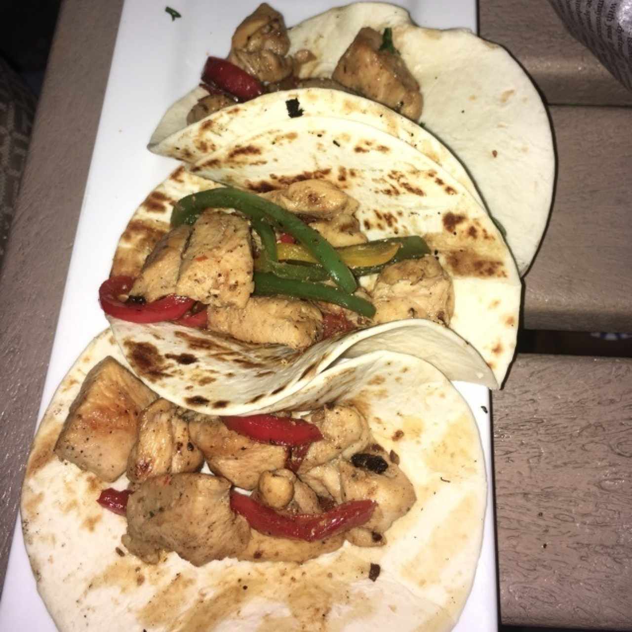 tacos de pollo