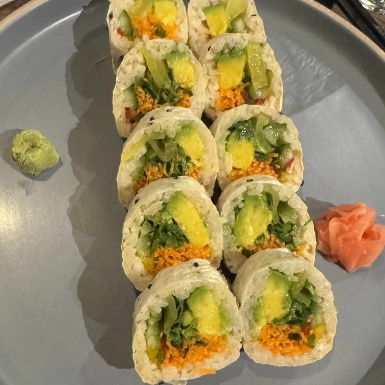 Sushi vegano 