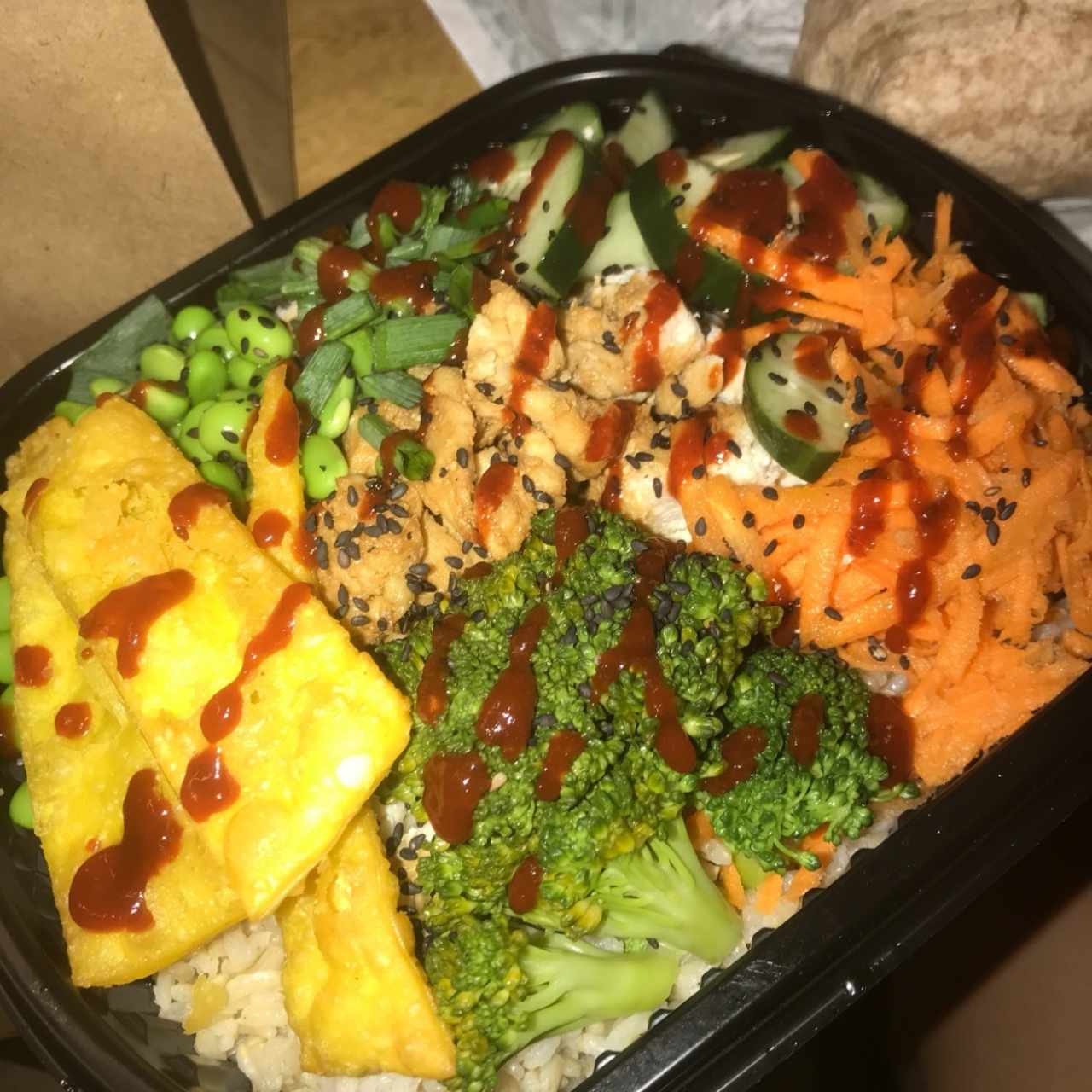 teriyaki bowl con pollo