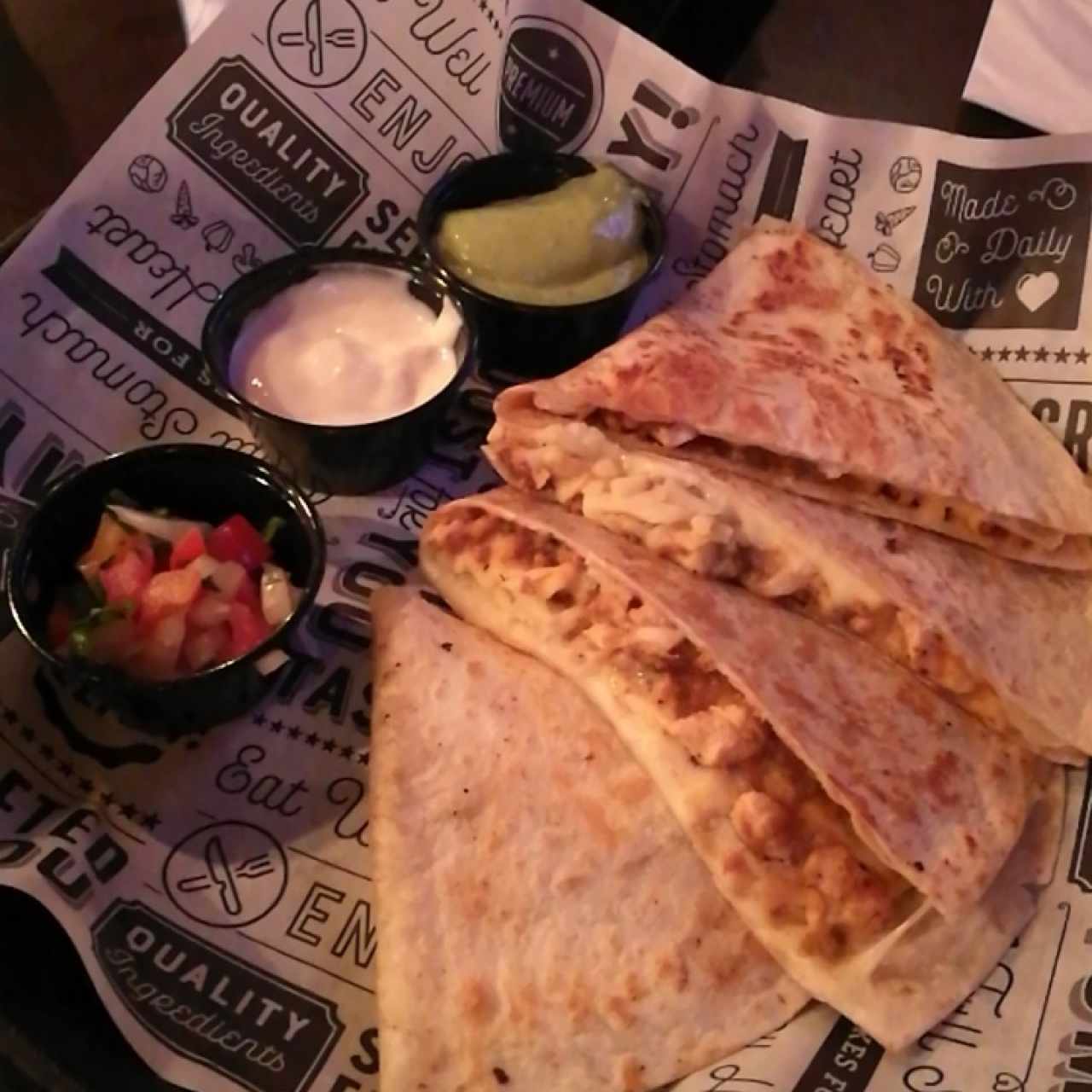 quesadillas de pollo