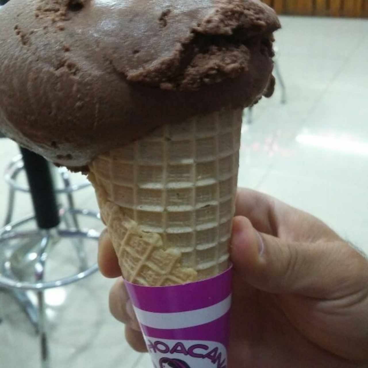 helado de chocolate