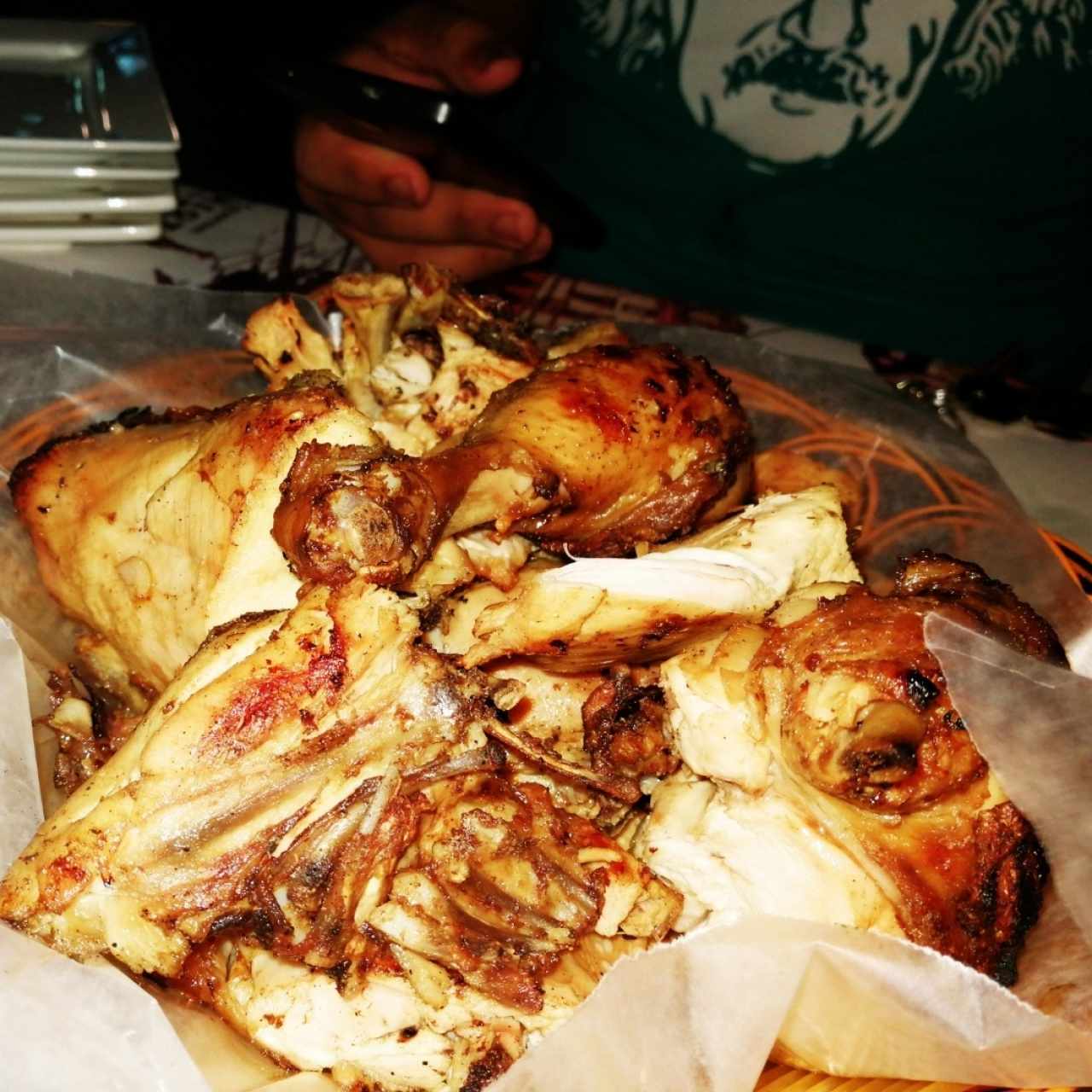 Pollo al carbón