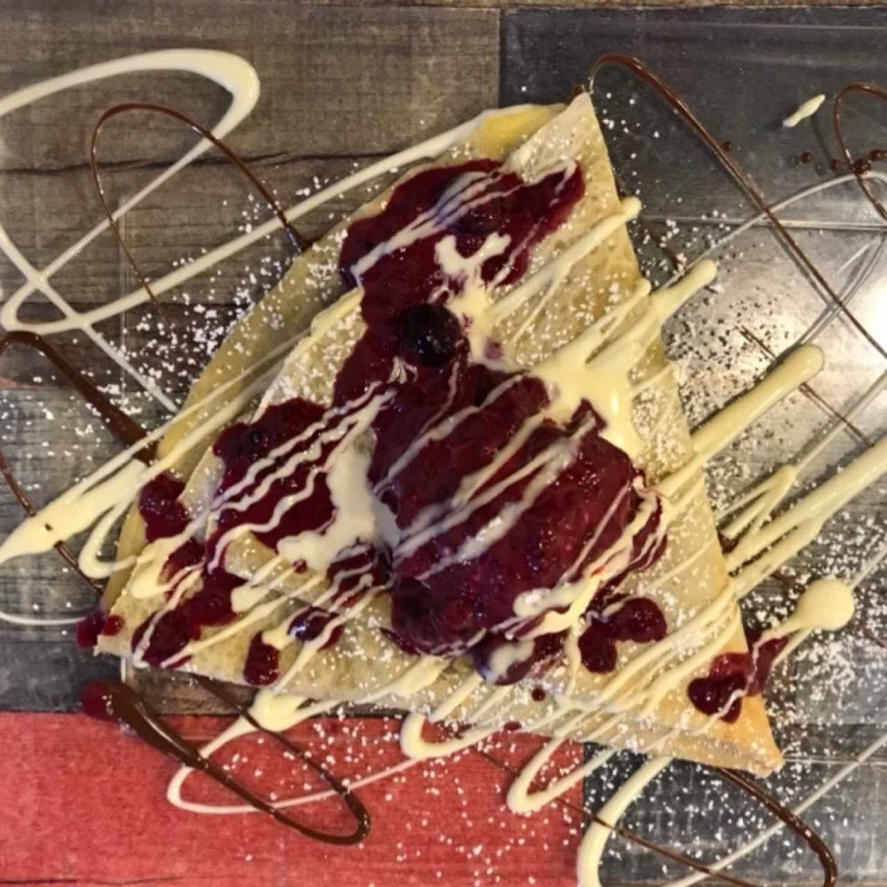 crepe de frutos rojos