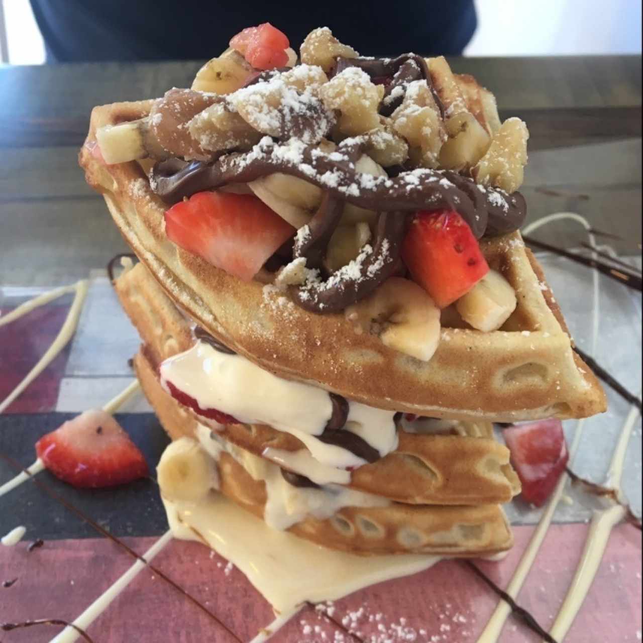 wafles nutella